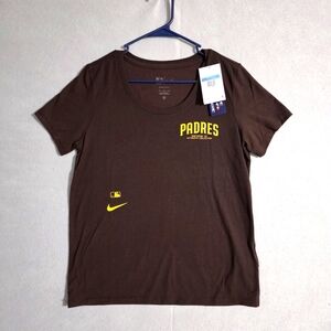 NWT Lot Of 2 Nike Dri Fit Womens MLB San Diego Padres T Shirts Size Medium